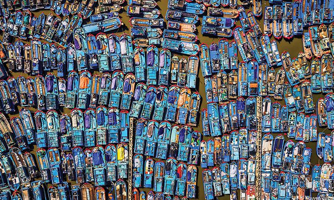 ‘Matrix of boats’ in central Vietnam wins int’l photo contest